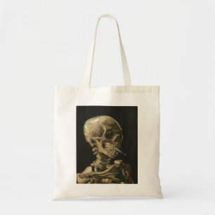 Vincent Van Gogh - Skull with Burning Cigarette Tote Bag