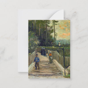 Vincent van Gogh - Sloping Path in Montmartre Card