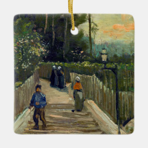 Vincent van Gogh - Sloping Path in Montmartre Ceramic Ornament