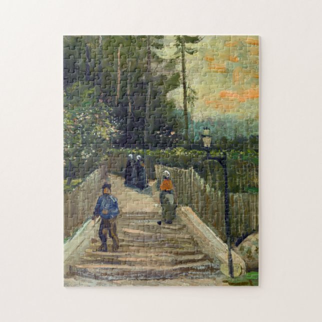 Vincent van Gogh - Sloping Path in Montmartre Jigsaw Puzzle (Vertical)