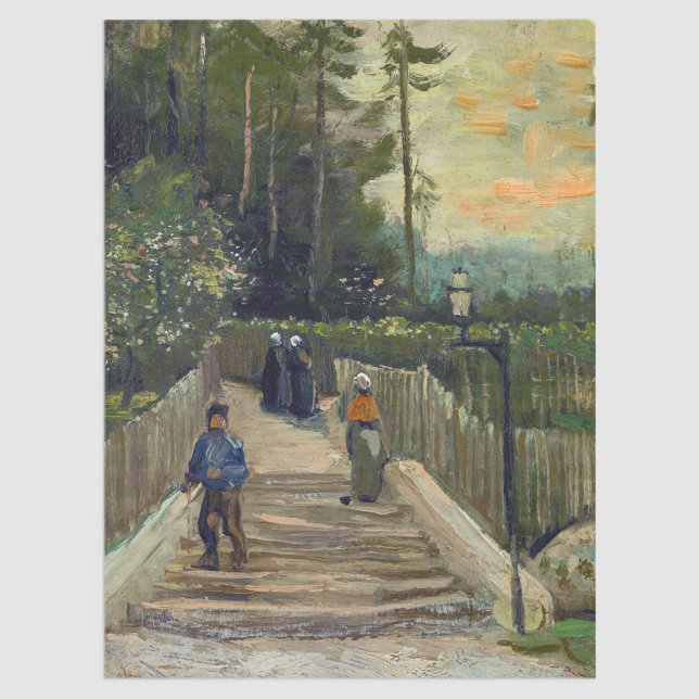 Vincent van Gogh - Sloping Path in Montmartre Tissue Paper (Creator Uploaded)