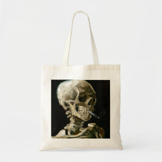 Vincent van Gogh Smoking Skeleton Tote Bag