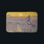 Vincent van Gogh - Sower with Setting Sun Bath Mat<br><div class="desc">The Sower / Sower with Setting Sun - Vincent van Gogh,  Oil on Canvas,  1888,  Arles</div>
