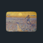Vincent van Gogh - Sower with Setting Sun Bath Mat<br><div class="desc">The Sower / Sower with Setting Sun - Vincent van Gogh,  Oil on Canvas,  1888,  Arles</div>