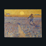 Vincent van Gogh - Sower with Setting Sun Doormat<br><div class="desc">The Sower / Sower with Setting Sun - Vincent van Gogh,  Oil on Canvas,  1888,  Arles</div>