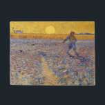Vincent van Gogh - Sower with Setting Sun Doormat<br><div class="desc">The Sower / Sower with Setting Sun - Vincent van Gogh,  Oil on Canvas,  1888,  Arles</div>