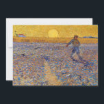 Vincent van Gogh - Sower with Setting Sun Invitation<br><div class="desc">The Sower / Sower with Setting Sun - Vincent van Gogh,  Oil on Canvas,  1888,  Arles</div>