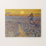 Vincent van Gogh - Sower with Setting Sun Jigsaw Puzzle<br><div class="desc">The Sower / Sower with Setting Sun - Vincent van Gogh,  Oil on Canvas,  1888,  Arles</div>