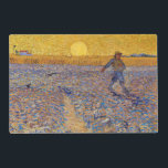 Vincent van Gogh - Sower with Setting Sun Laminated Place Mat<br><div class="desc">The Sower / Sower with Setting Sun - Vincent van Gogh,  Oil on Canvas,  1888,  Arles</div>