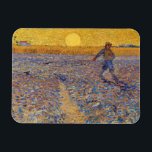 Vincent van Gogh - Sower with Setting Sun Magnet<br><div class="desc">The Sower / Sower with Setting Sun - Vincent van Gogh,  Oil on Canvas,  1888,  Arles</div>