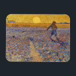 Vincent van Gogh - Sower with Setting Sun Magnet<br><div class="desc">The Sower / Sower with Setting Sun - Vincent van Gogh,  Oil on Canvas,  1888,  Arles</div>