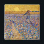 Vincent van Gogh - Sower with Setting Sun Magnet<br><div class="desc">The Sower / Sower with Setting Sun - Vincent van Gogh,  Oil on Canvas,  1888,  Arles</div>