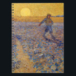 Vincent van Gogh - Sower with Setting Sun Notebook<br><div class="desc">The Sower / Sower with Setting Sun - Vincent van Gogh,  Oil on Canvas,  1888,  Arles</div>