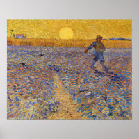 Vincent van Gogh - Sower with Setting Sun