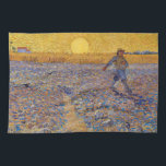 Vincent van Gogh - Sower with Setting Sun Tea Towel<br><div class="desc">The Sower / Sower with Setting Sun - Vincent van Gogh,  Oil on Canvas,  1888,  Arles</div>
