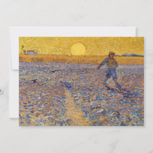 Vincent van Gogh - Sower with Setting Sun Thank You Card