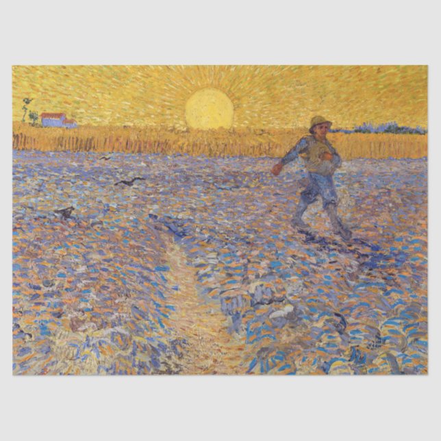 Vincent van Gogh - Sower with Setting Sun Tissue Paper (Front)