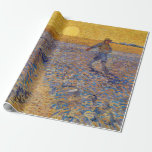 Vincent van Gogh - Sower with Setting Sun Wrapping Paper<br><div class="desc">The Sower / Sower with Setting Sun - Vincent van Gogh,  Oil on Canvas,  1888,  Arles</div>