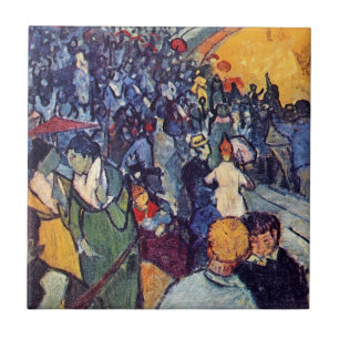 Vincent Van Gogh - Spectators In The Arena Tile