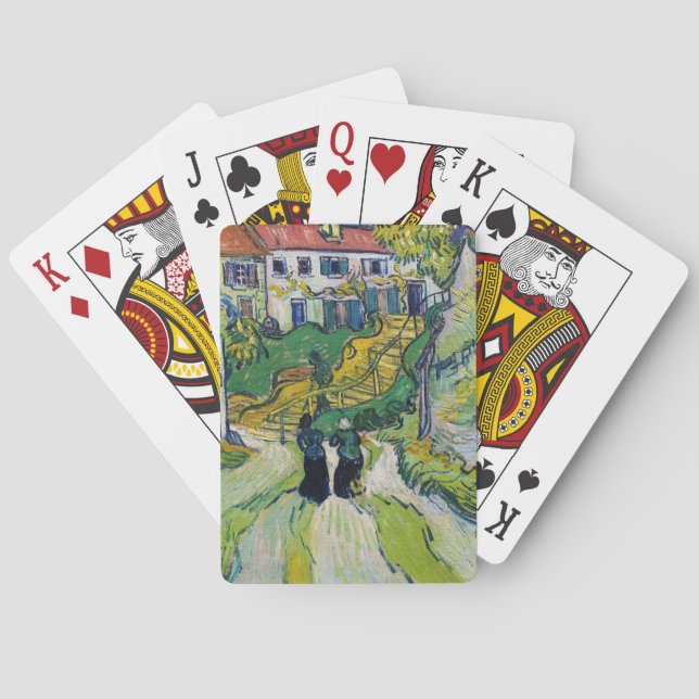 Vincent van Gogh - Stairway at Auvers Playing Cards (Back)