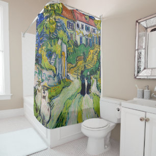 Vincent van Gogh - Stairway at Auvers Shower Curtain