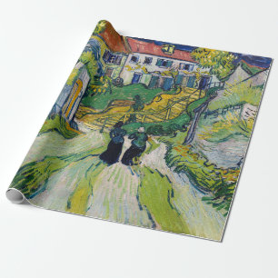 Vincent van Gogh - Stairway at Auvers Wrapping Paper
