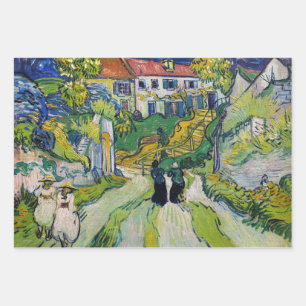 Vincent van Gogh - Stairway at Auvers Wrapping Paper Sheet