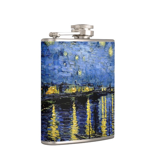 Vincent Van Gogh Starry Night 1888 Flask (Right)