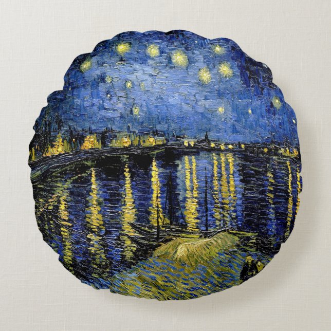 Vincent Van Gogh Starry Night 1888 Pillow (Front)