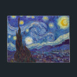 VINCENT VAN GOGH - Starry night 1889 Doormat<br><div class="desc">VINCENT VAN GOGH - Starry night 1889
Oil on canvas</div>