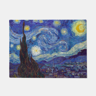 VINCENT VAN GOGH - Starry night 1889 Doormat