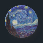 VINCENT VAN GOGH - Starry night 1889 Paper Plate<br><div class="desc">VINCENT VAN GOGH - Starry night 1889
Oil on canvas</div>