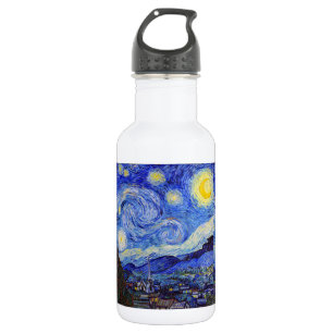 vincent, van, gogh, starry, night 532 ml water bottle