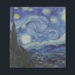 Vincent Van Gogh - Starry Night. Art Painting Notepad<br><div class="desc">Vincent Van Gogh - Starry Night painting.
Classic artwork from one of the worlds most famous painters.
Beautiful colors and swirls!</div>