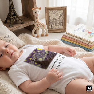 Vincent van Gogh - Starry Night Baby Bodysuit