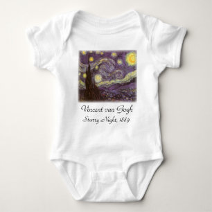 Vincent van Gogh - Starry Night Baby Bodysuit