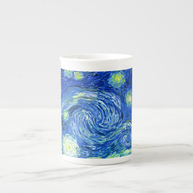 vincent van gogh starry night bone china mug (Front)