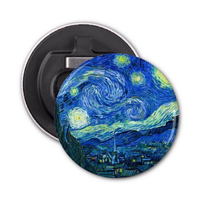 vincent van gogh starry night bottle opener (Front)