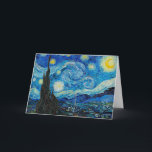 Vincent van Gogh, Starry Night  Card<br><div class="desc">Starry Night,  famous painting by Vincent van Gogh</div>