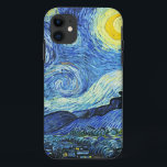 Vincent van Gogh Starry Night iPhone 11 Case<br><div class="desc">This image is the oil on canvas painting "The Starry Night" done in 1889 by Dutch post-impressionist artist Vincent Willem van Gogh (1853-1890). It is a night view of the village of Saint-Remy as seen from the window in his room at the sanitarium. It is our Fine Art Series no....</div>