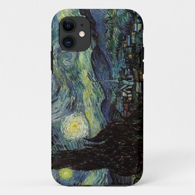 Vincent van Gogh,Starry Night Case-Mate iPhone Case (Back)