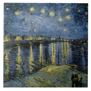 Vincent van Gogh - Starry Night Ceramic Tile