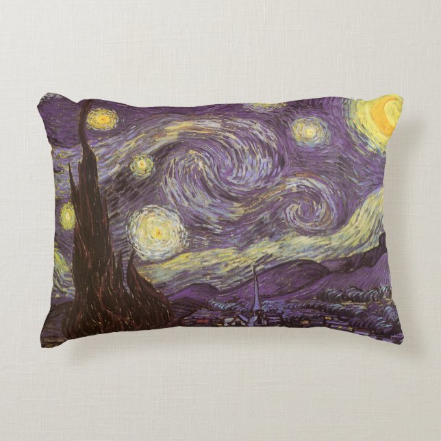 Vincent van Gogh - Starry Night Decorative Cushion (Front)