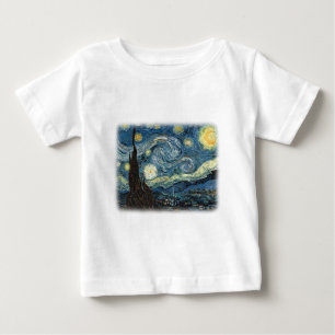 Vincent van Gogh, Starry Night. Famous art. Baby T-Shirt