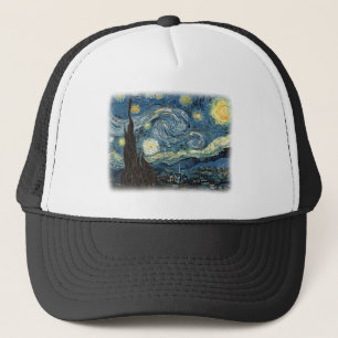 Vincent van Gogh, Starry Night. Famous art. Trucker Hat