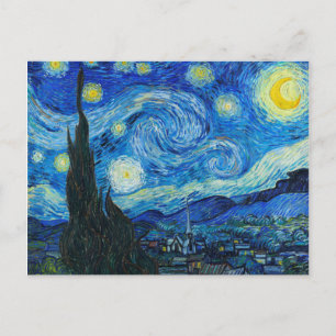 Vincent Van Gogh - Starry Night Holiday Postcard