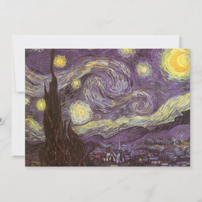Vincent van Gogh - Starry Night Invitation (Front)