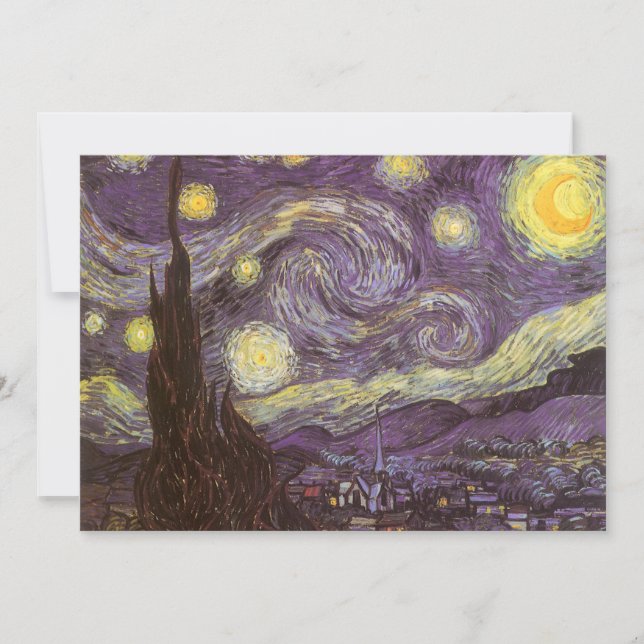 Vincent van Gogh - Starry Night Invitation (Front)