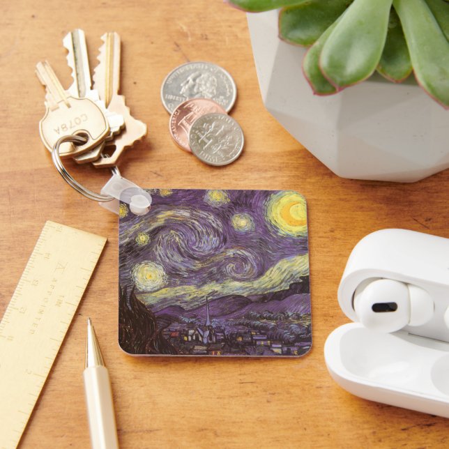 Vincent van Gogh - Starry Night Key Ring (Desk)