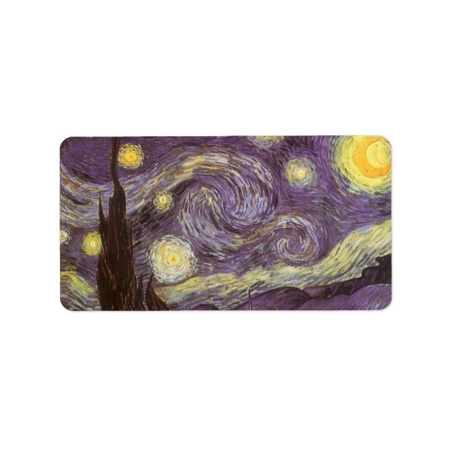 Vincent van Gogh - Starry Night Label (Front)